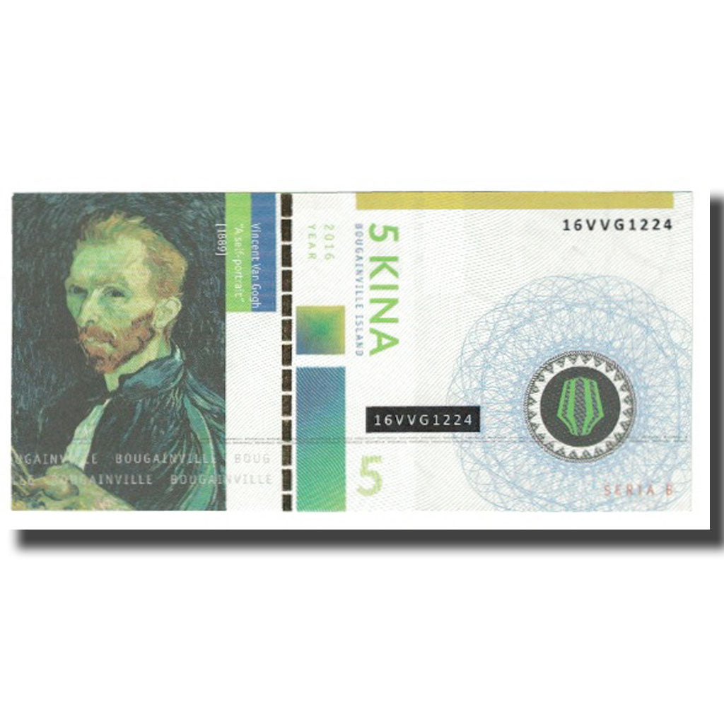 Nota, Papua-Nova Guiné, 5 Kina, 2016, UNC(65-70)