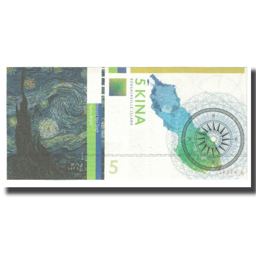 Nota, Papua-Nova Guiné, 5 Kina, 2016, UNC(65-70)