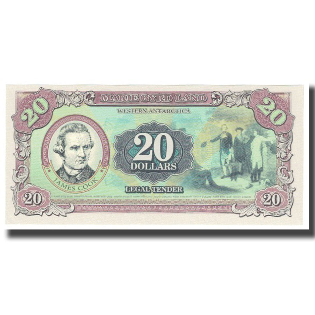 Biljet, Artisch, 20 Dollars, 2014, NIEUW