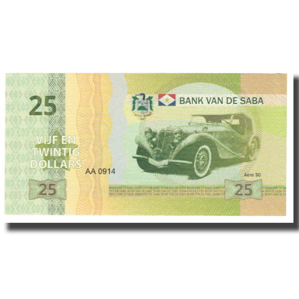Biljet, Nederland, 25 Dollars, NIEUW