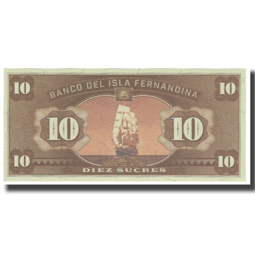 Nota, Equador, 10 Sucres, UNC(65-70)