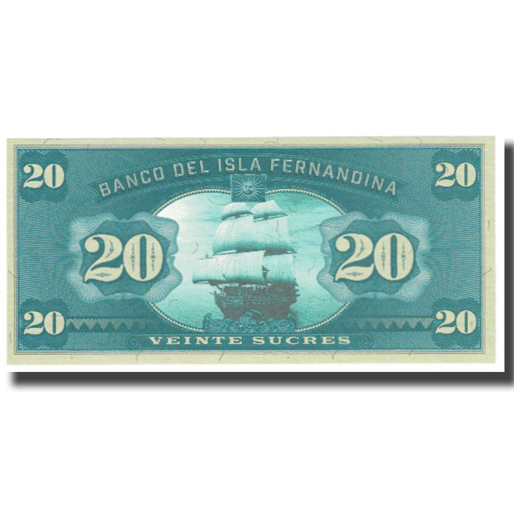 Biljet, Ecuador, 20 Sucres, NIEUW