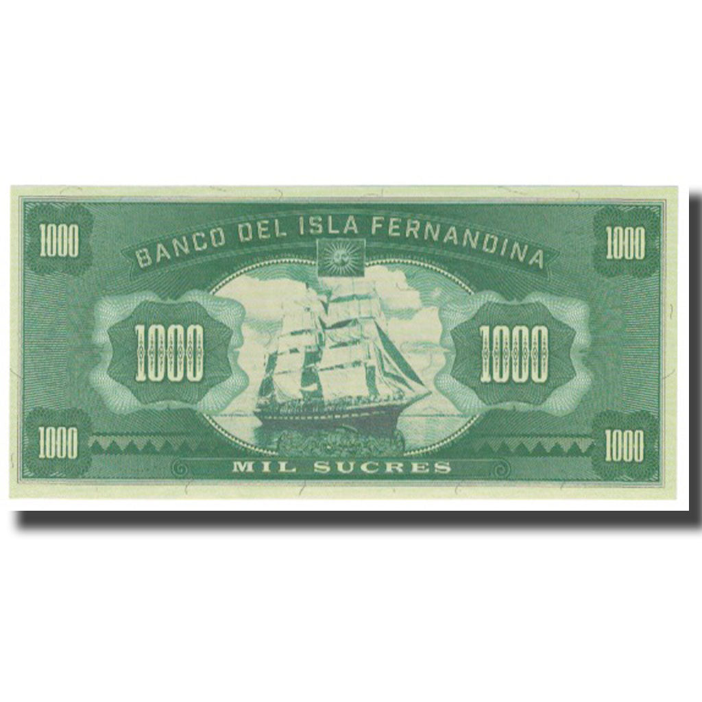 Nota, Equador, 1000 Sucres, UNC(65-70)