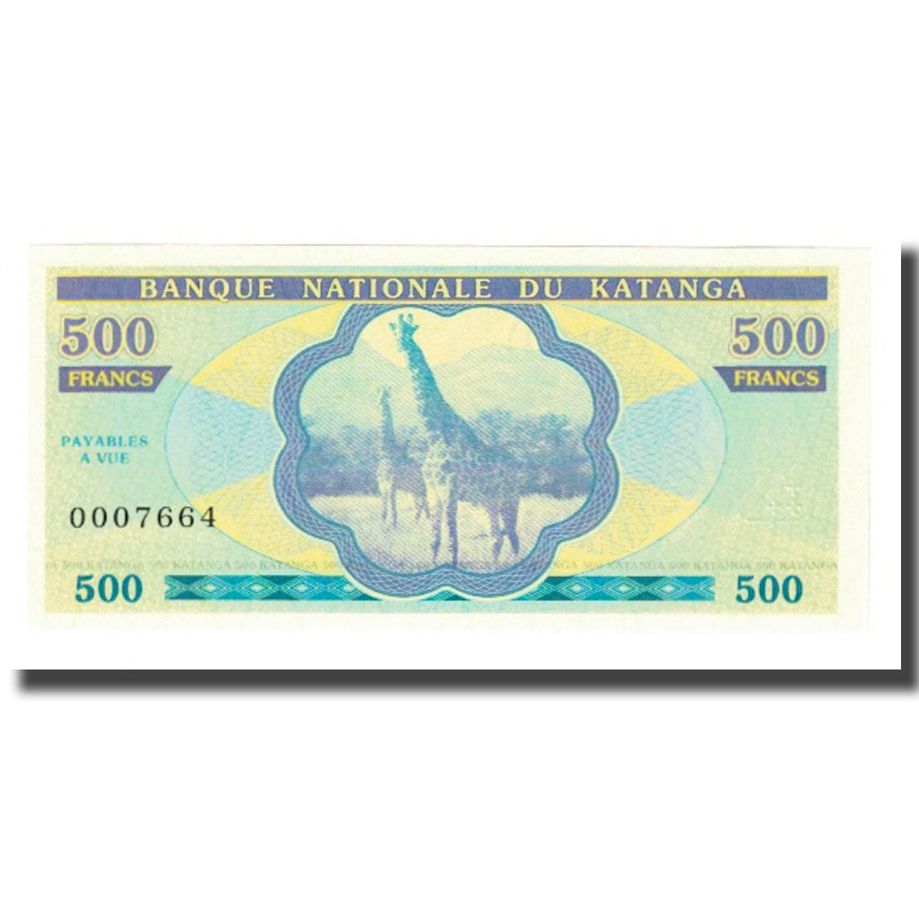 Billet, Congo Democratic Republic, 500 Francs, NEUF