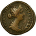 Coin, Faustina II, Sestertius, Roma, EF(40-45), Copper, Cohen:222