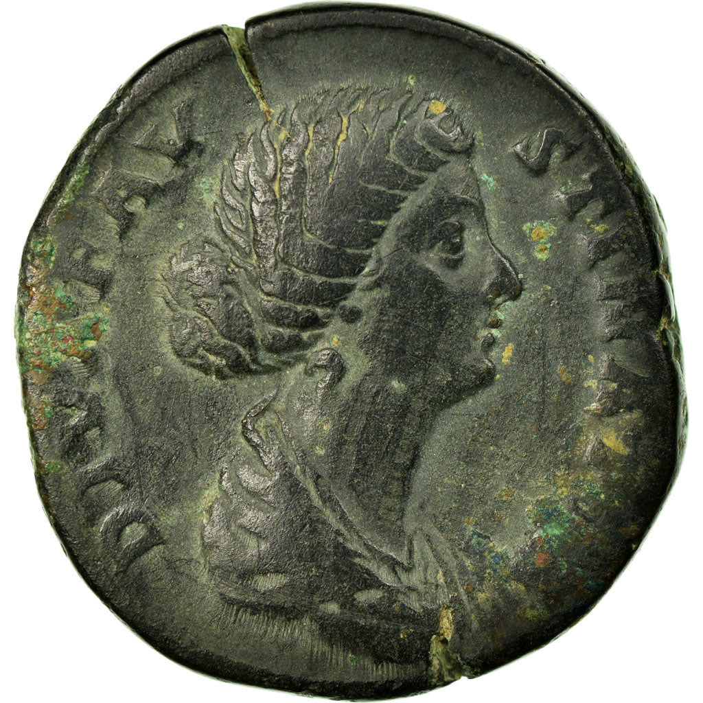 Moneta, Faustina II, Sesterzio, Roma, BB, Rame, Cohen:3
