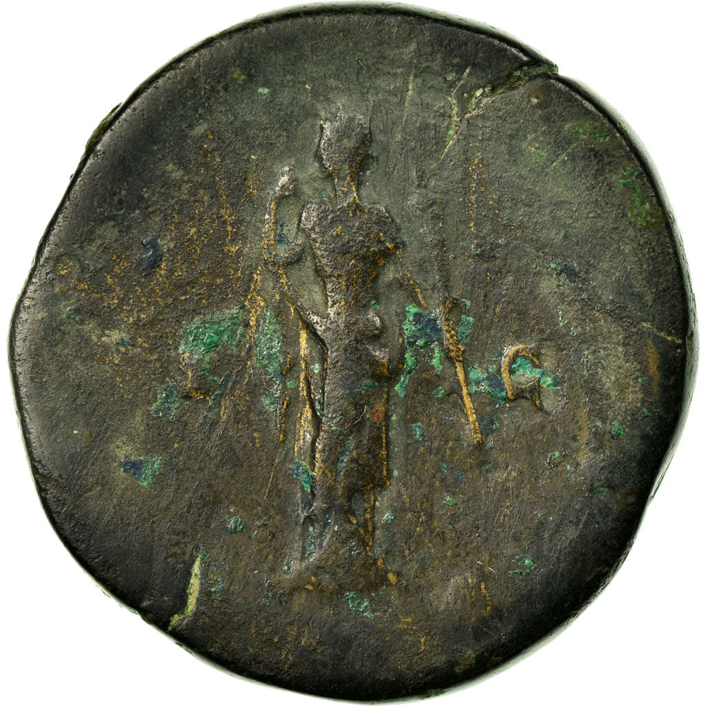 Moneta, Faustina II, Sesterzio, Roma, BB, Rame, Cohen:3