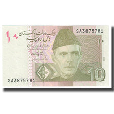 Geldschein, Pakistan, 10 Rupees, 2011, KM:45d, UNZ