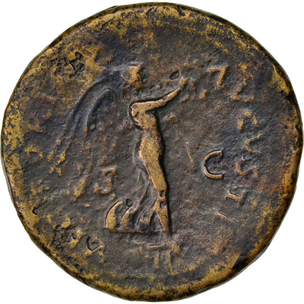 Nero, Dupondius, Roma, EF(40-45), Copper, Cohen #350, 12.30