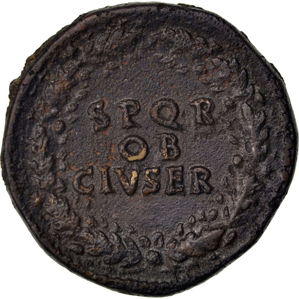 Galba, Sestertius, Roma, VF(30-35), Copper, Cohen #298, 13.50