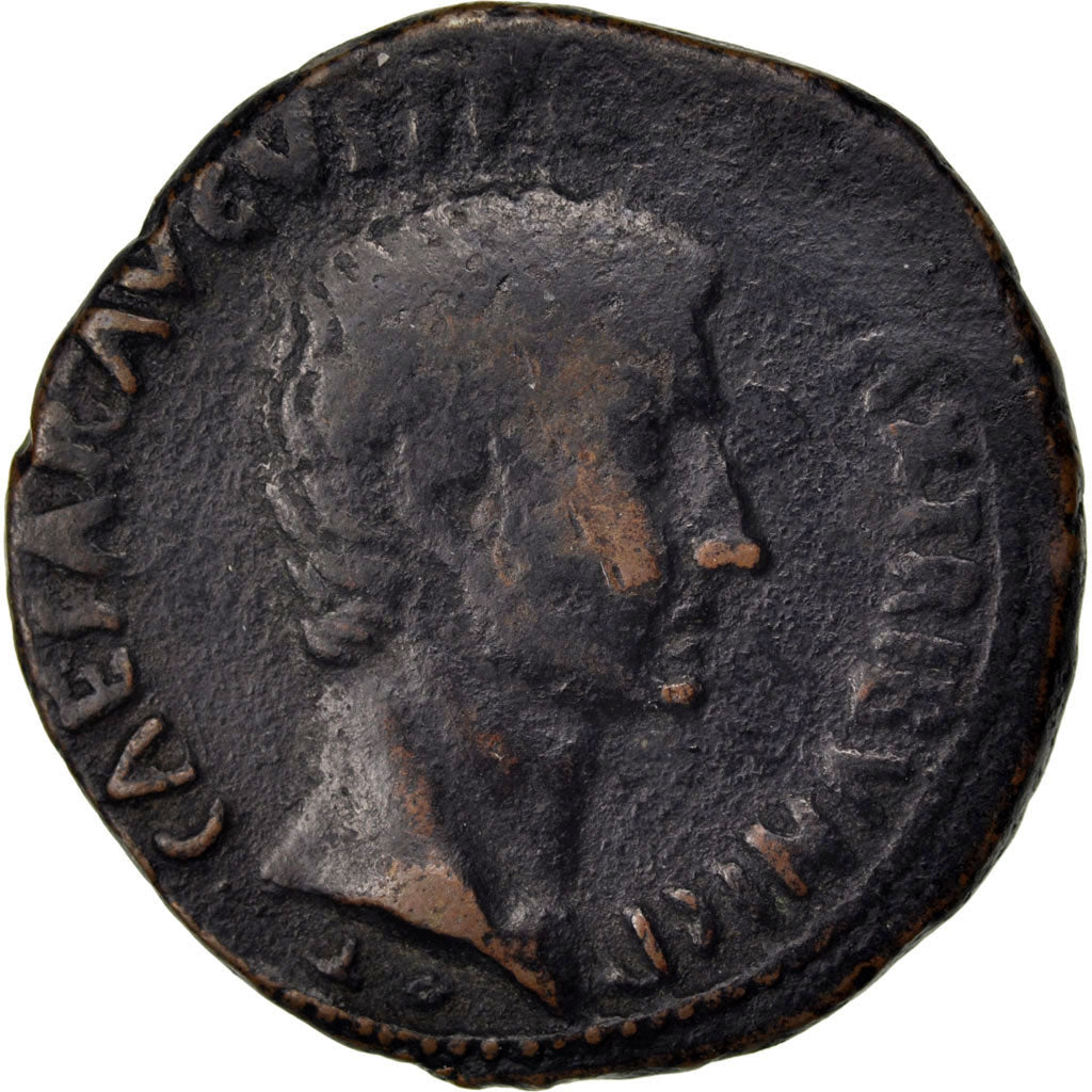 Augustus, As, Roma, AU(50-53), Copper, Cohen #448, 10.10