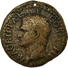 Monnaie, Agrippa, As, Roma, TB+, Cuivre, Cohen:3