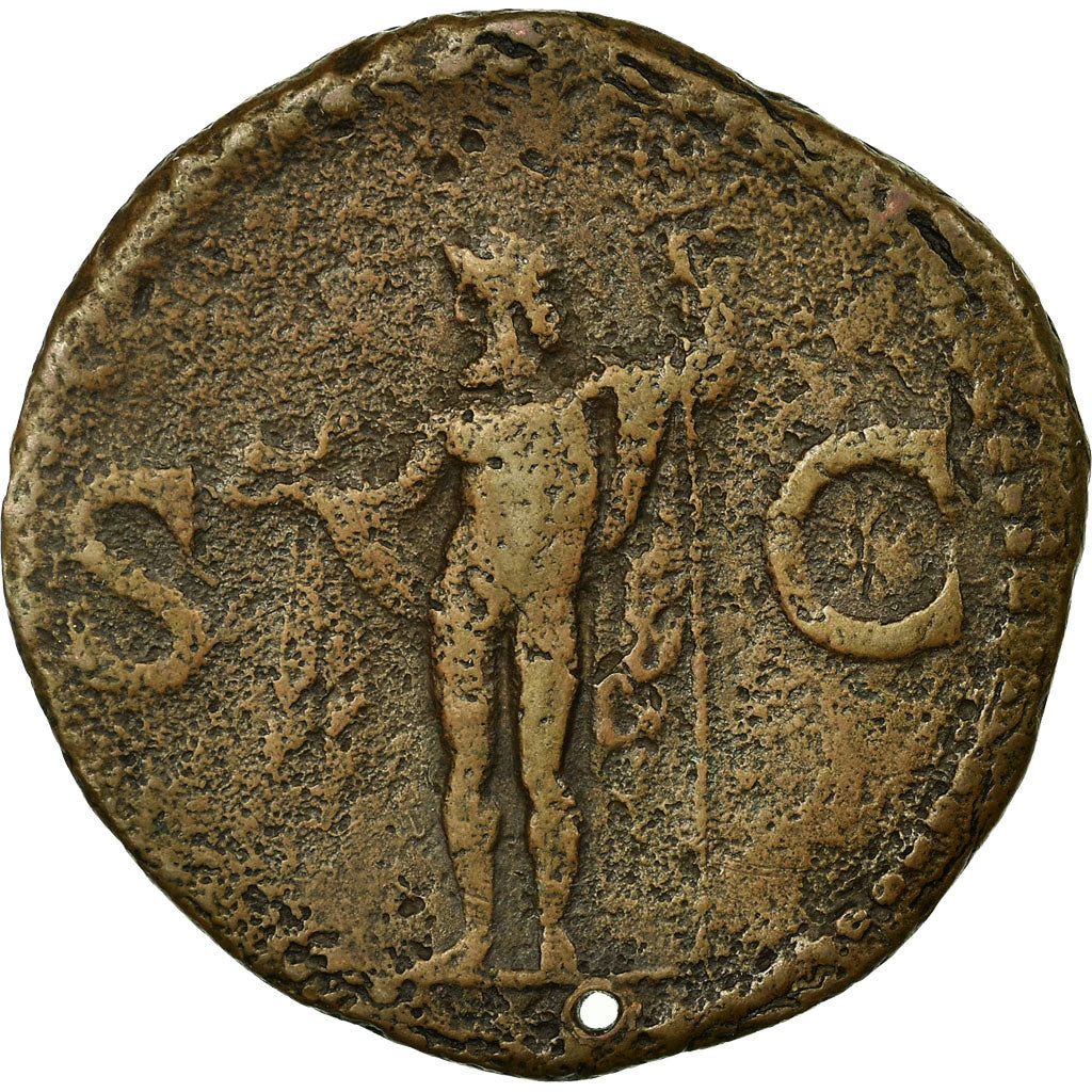 Monnaie, Agrippa, As, Roma, TB+, Cuivre, Cohen:3