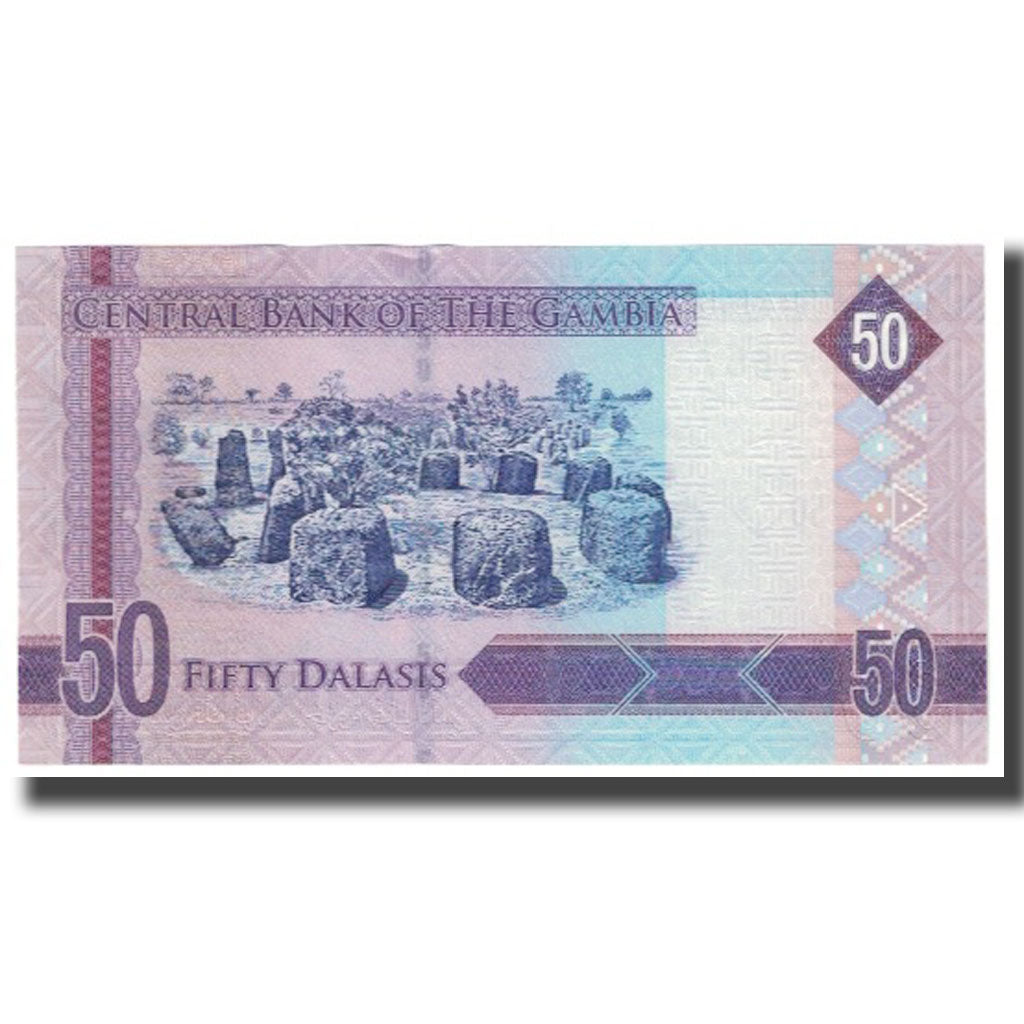 Biljet, Gambia, 50 Dalasis, NIEUW