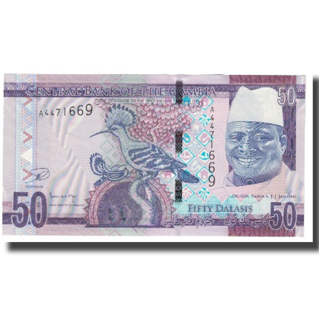 Biljet, Gambia, 50 Dalasis, NIEUW