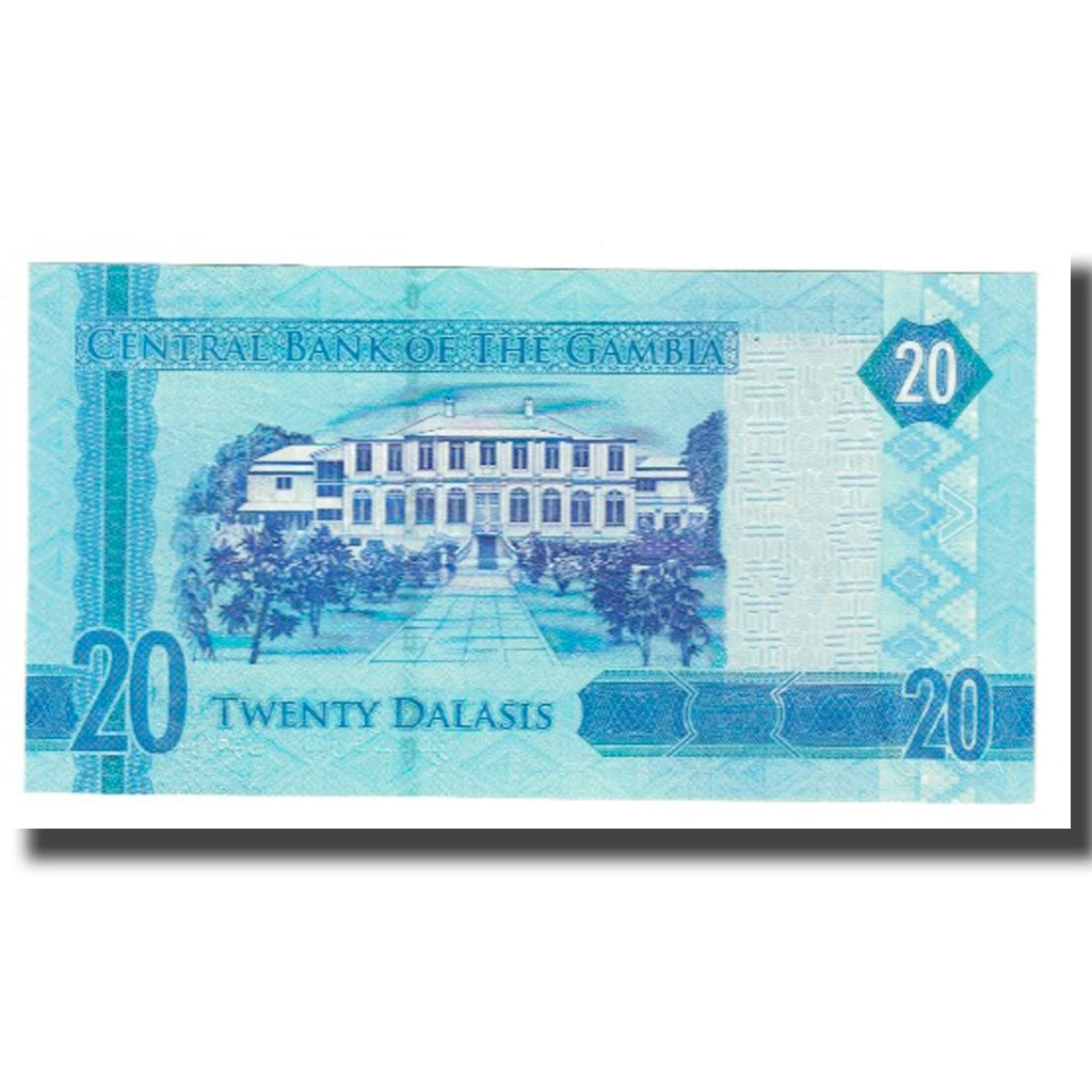 Nota, Gâmbia, 20 Dalasis, UNC(65-70)