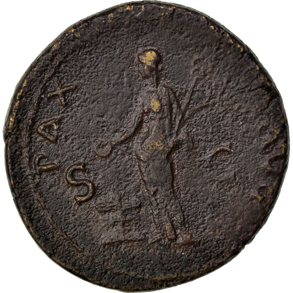 Titus, As, Roma, EF(40-45), Copper, Cohen #129, 13.10
