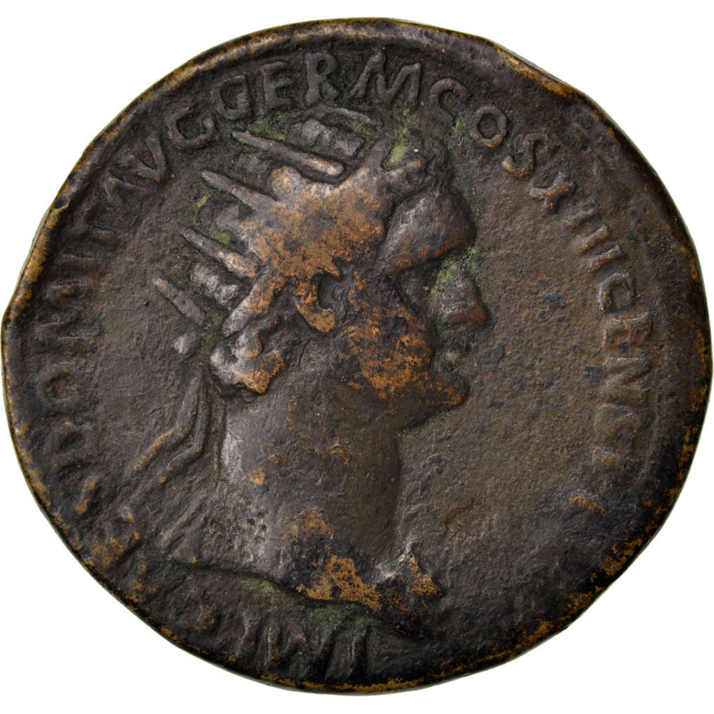 Domitia, Dupondius, Roma, VF(30-35), Copper, Cohen #652, 12.50