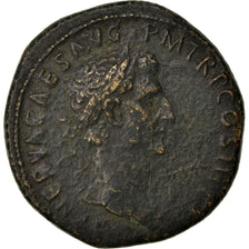 Nerva, Sestertius, Roma, VF(30-35), Copper, Cohen #143, 23.60
