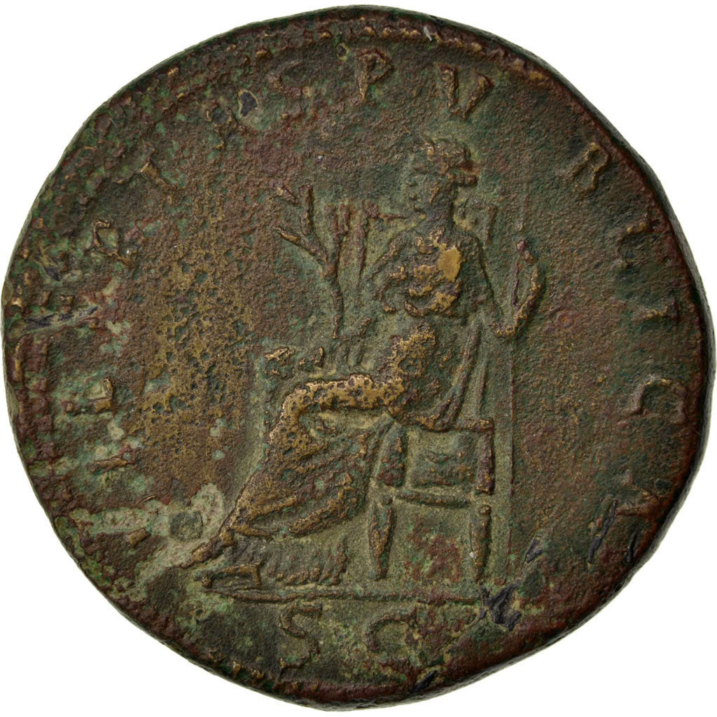 Hadrian, Sestertius, Roma, AU(50-53), Copper, Cohen #948, 25.60