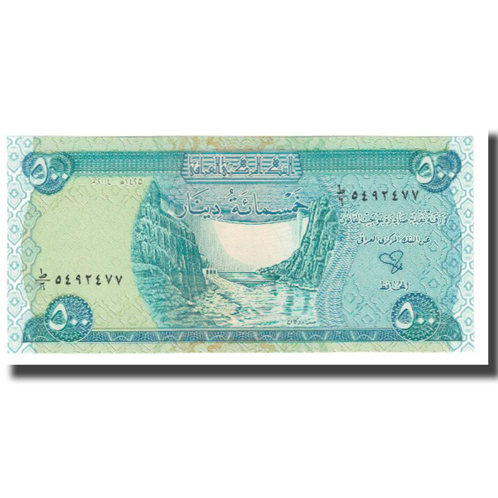 Billet, Iraq, 500 Dinars, KM:92, NEUF