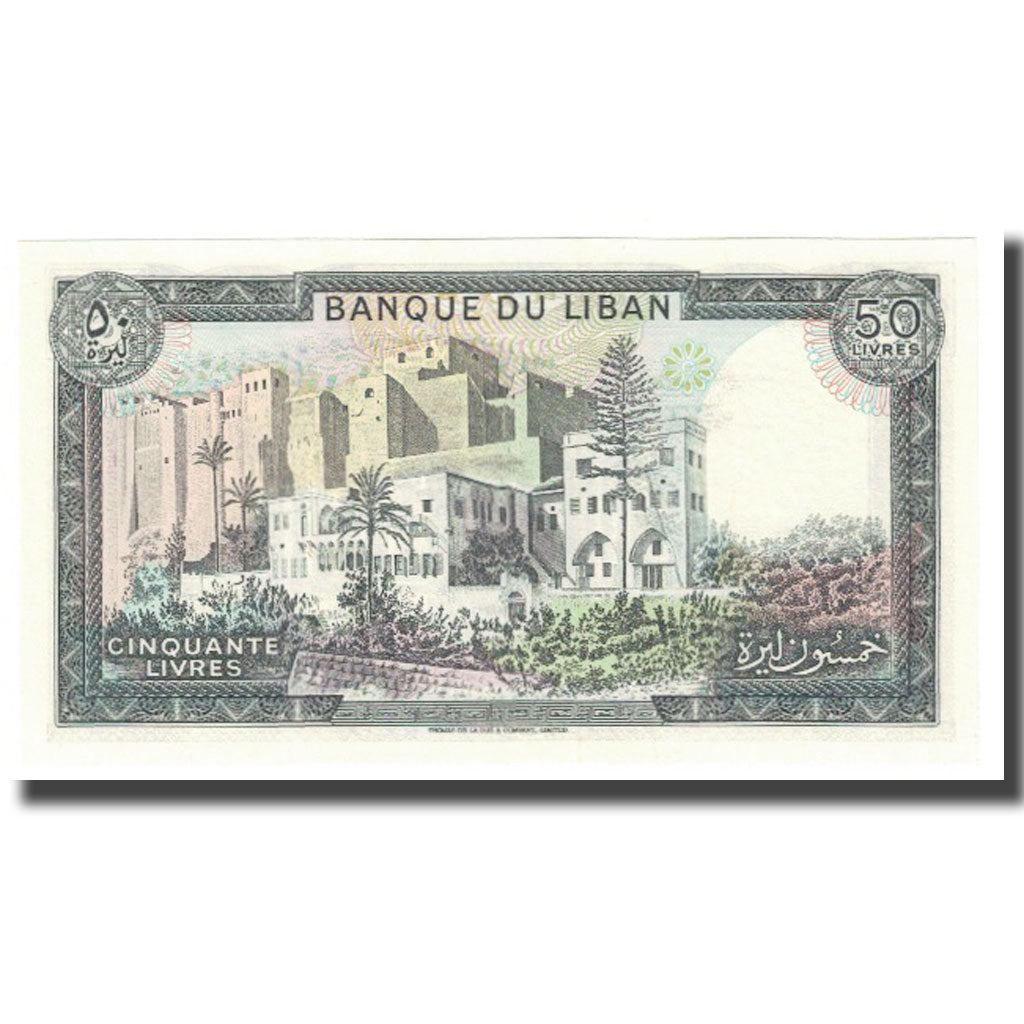 Billet, Lebanon, 50 Livres, KM:65a, NEUF