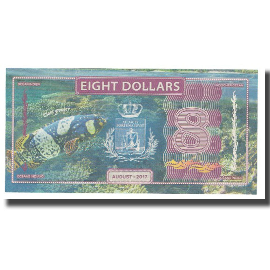 Banknot, Inne, 8 Dollars, 2017, 2017-08, INDIAN OCEAN, UNC(65-70)