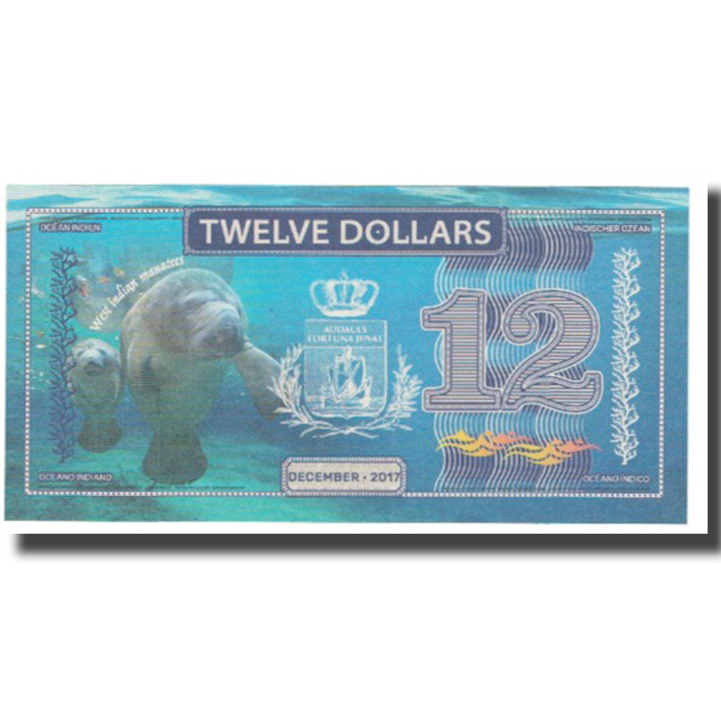 Billet, Other, 12 Dollars, 2017, 2017-12, INDIAN OCEAN, NEUF