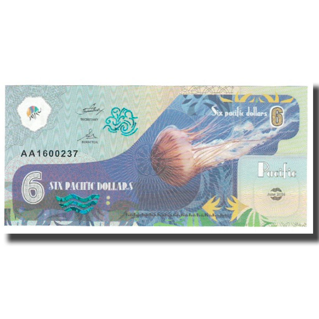 Banknote, United States, 6 Dollars, 2016, 2016-06, PACIFIC, UNC(65-70)