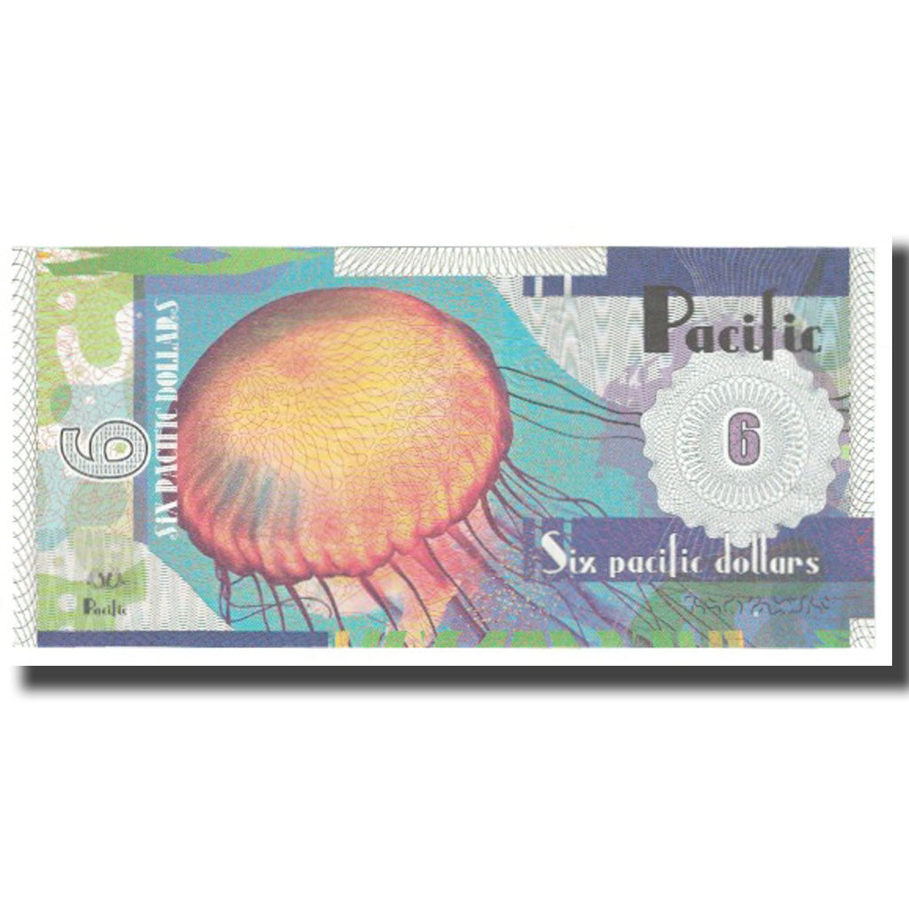 Banknote, United States, 6 Dollars, 2016, 2016-06, PACIFIC, UNC(65-70)