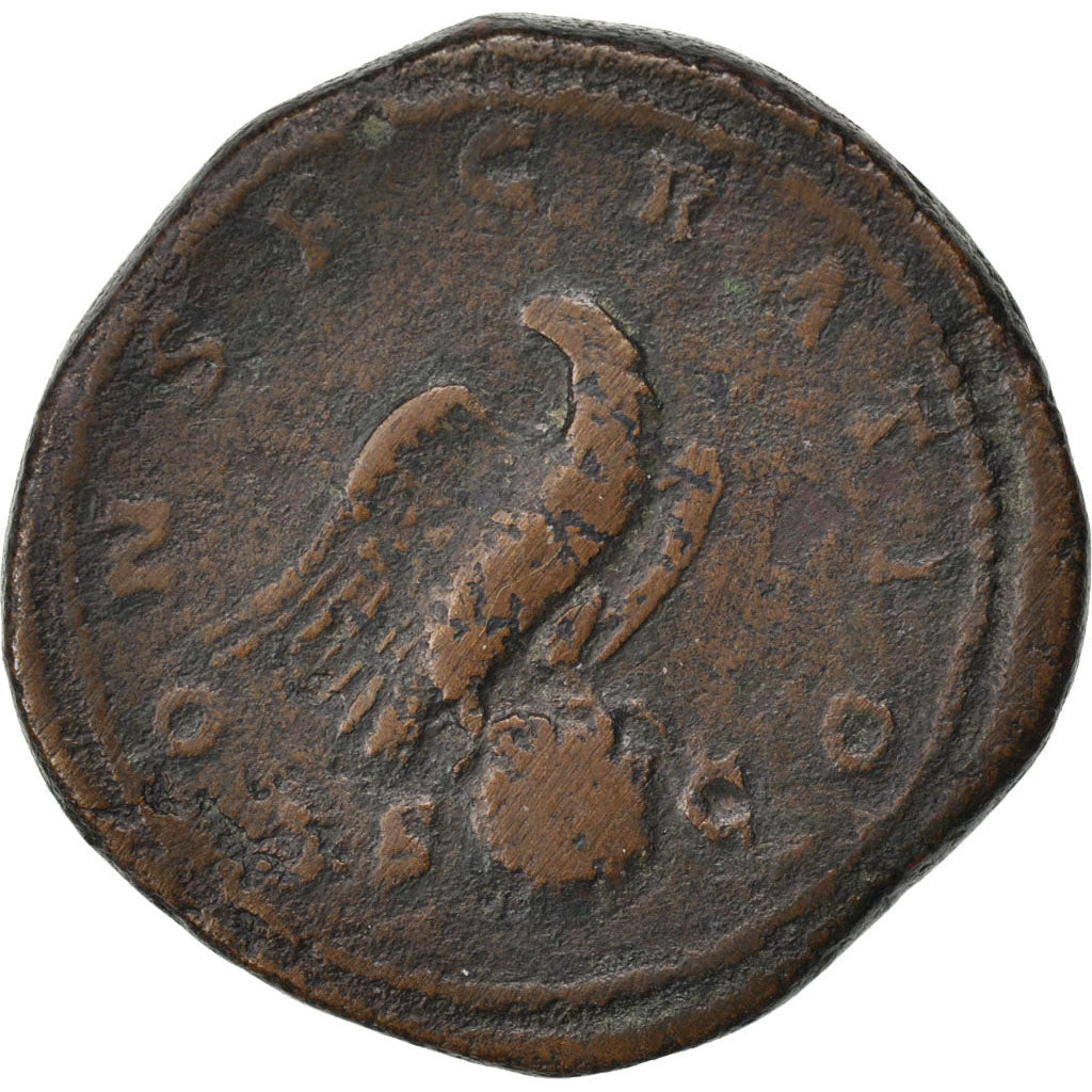 Lucius Verus, Sestertius, Roma, EF(40-45), Copper, Cohen #56, 29.70