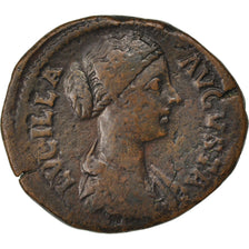 Lucilla, Sestertius, Roma, VF(30-35), Copper, Cohen #35, 21.90