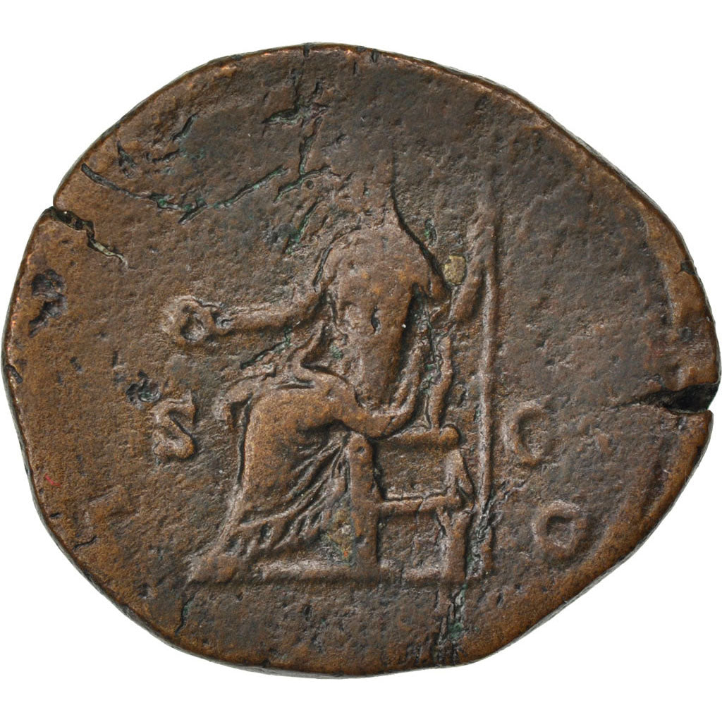 Lucilla, Sestertius, Roma, VF(30-35), Copper, Cohen #35, 21.90
