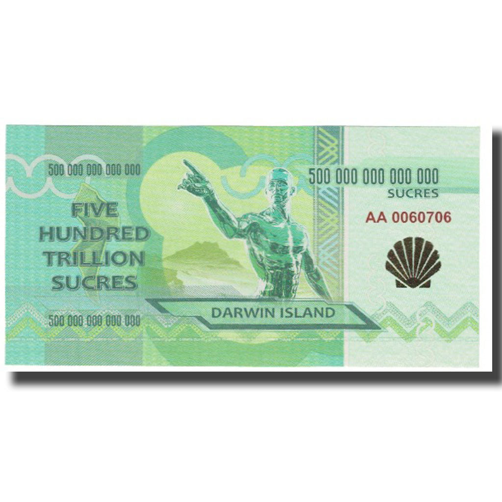 Banknot, Ekwador, 2015, Undated, DARWIN ISLAND SUCRES, UNC(65-70)