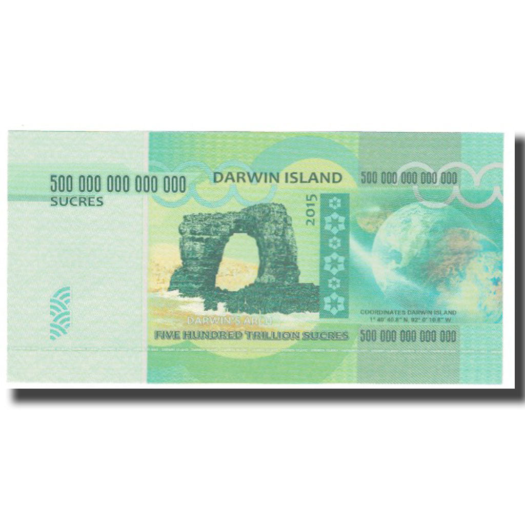 Banknot, Ekwador, 2015, Undated, DARWIN ISLAND SUCRES, UNC(65-70)