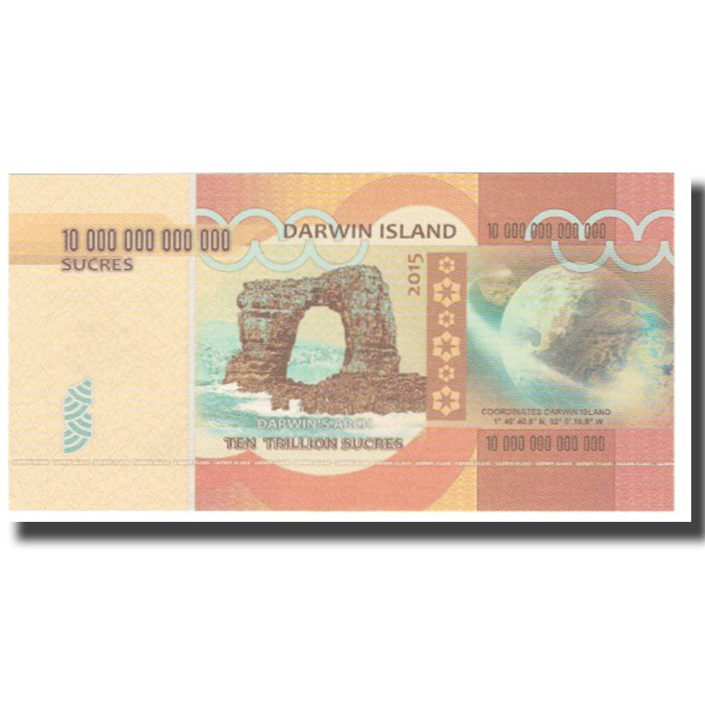 Banknote, Ecuador, 2015, DARWIN ISLAND SUCRES, UNC(65-70)