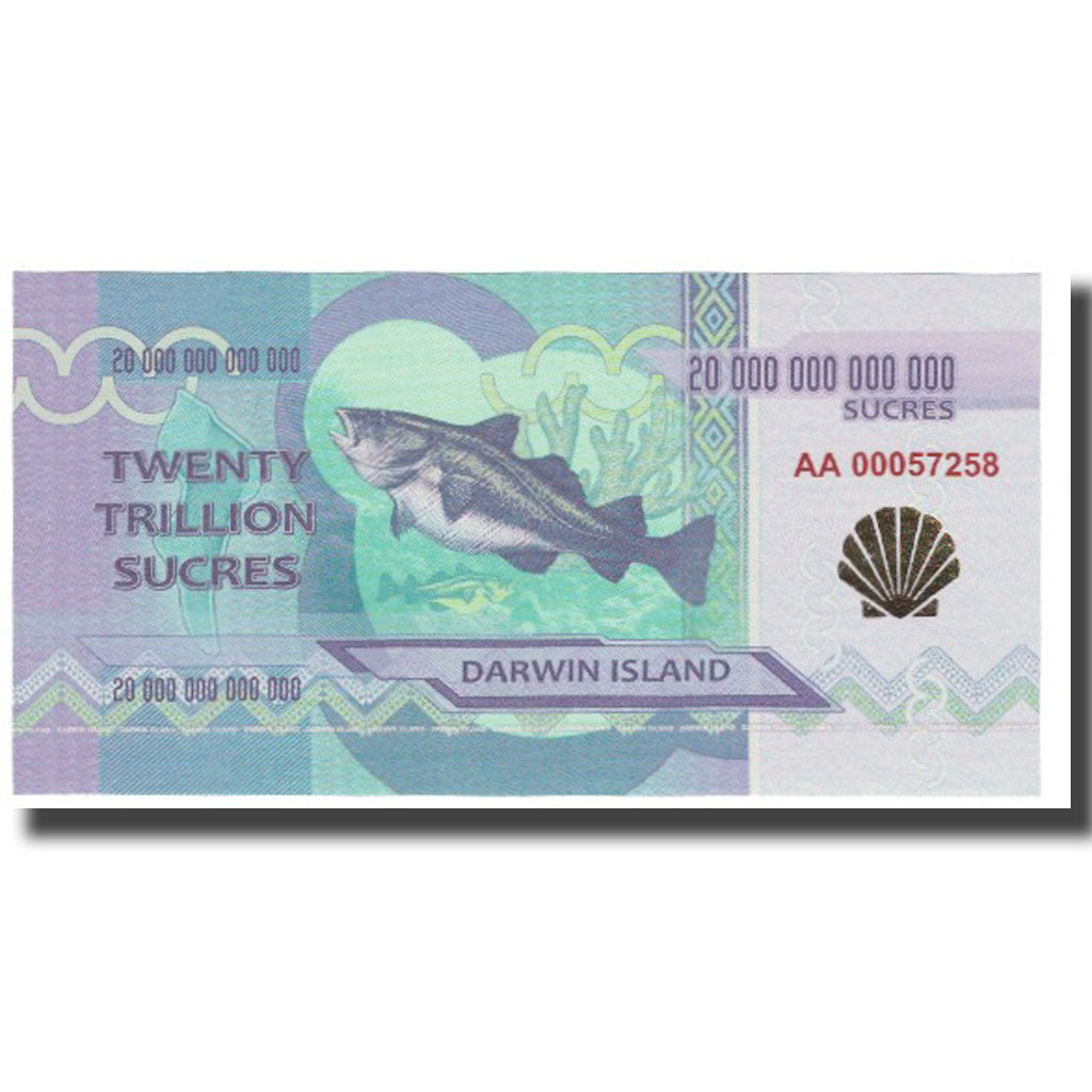 Banconote, Ecuador, 2015, DARWIN ISLAND SUCRES, FDS