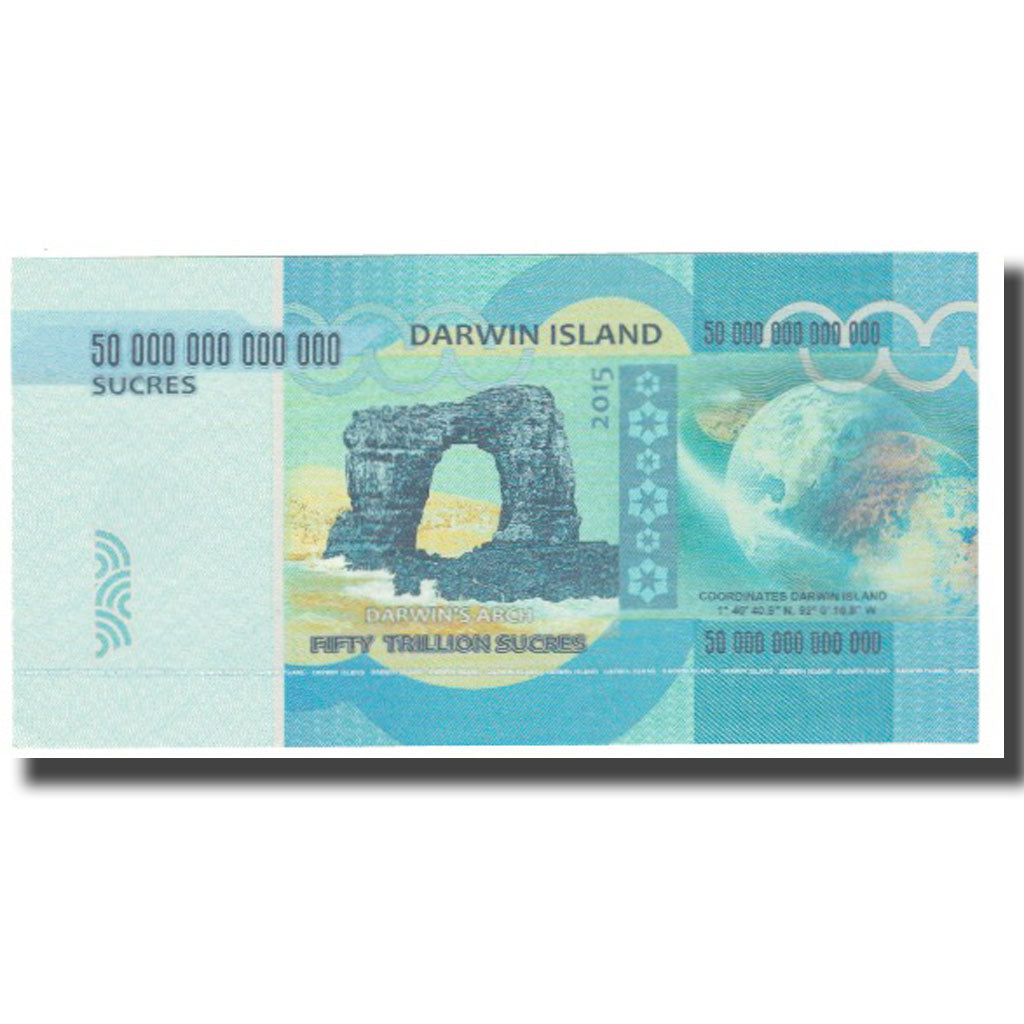 Banconote, Ecuador, 2015, DARWIN ISLAND SUCRES, FDS
