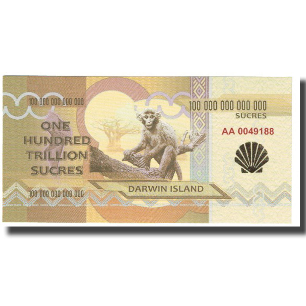 Banknote, Ecuador, 2015, DARWIN ISLAND SUCRES, UNC(65-70)