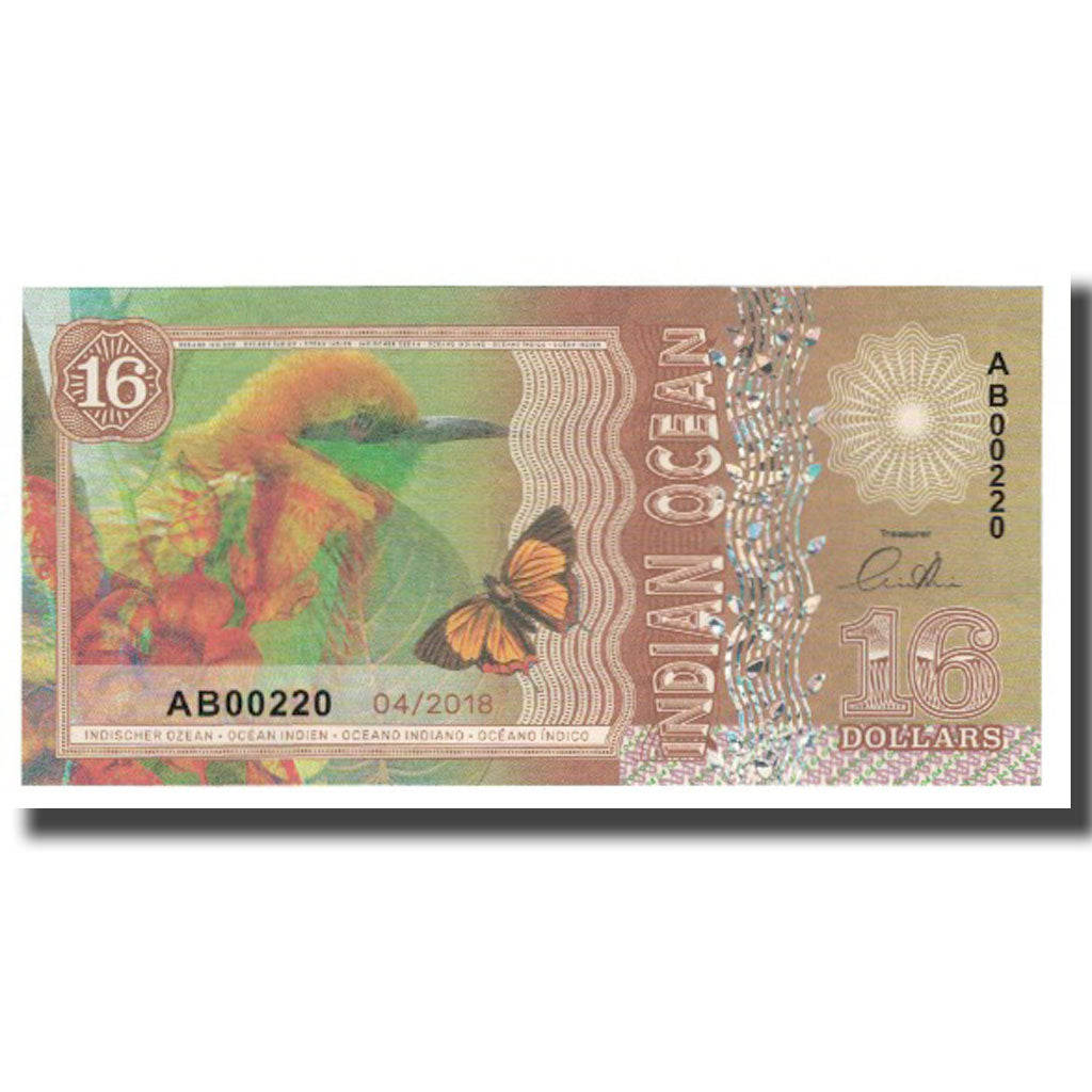 Banknote, United States, Dollar, 2018, 2018-04, INDIAN OCEAN, UNC(65-70)