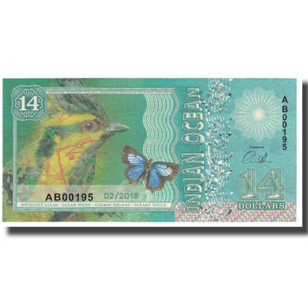 Banknote, United States, Dollar, 2018, 2018-02, INDIAN OCEAN, UNC(65-70)