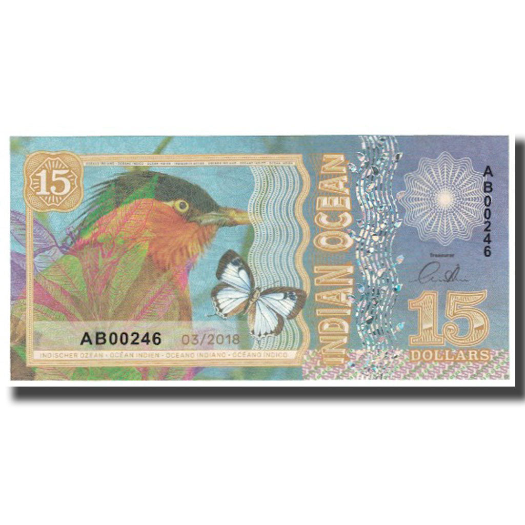 Banknote, United States, Dollar, 2018, 2018-03, INDIAN OCEAN, UNC(65-70)