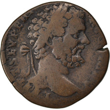 Septimius Severus, As, Roma, VF(30-35), Copper, Cohen #390, 19.10