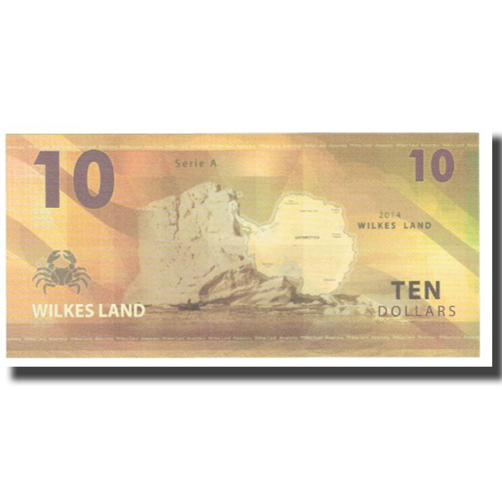 Nota, Austrália, 10 Dollars, 2014, WILKES LAND, UNC(65-70)