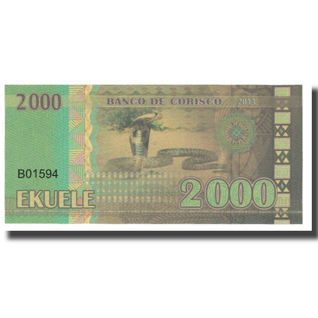 Banknote, Equatorial Guinea, Ekuele, 2013, CORISCO, UNC(65-70)