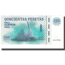 Billet, Espagne, 200 Pesetas, 2014, ISLA ALBORAN, NEUF