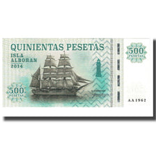 Banknot, Hiszpania, 500 Pesetas, 2014, ISLA ALBORAN, UNC(65-70)