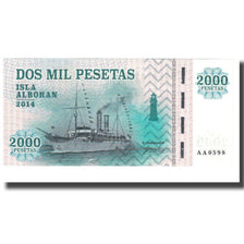 Banknot, Hiszpania, 2000 Pesetas, 2014, ISLA ALBORAN, UNC(65-70)