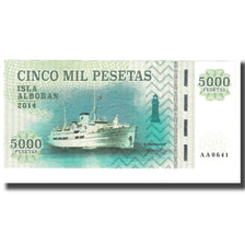 Banknot, Hiszpania, 5000 Pesetas, 2014, ISLA ALBORAN, UNC(65-70)