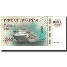Banknot, Hiszpania, Peseta, 2014, ISLA ALBORAN, UNC(65-70)